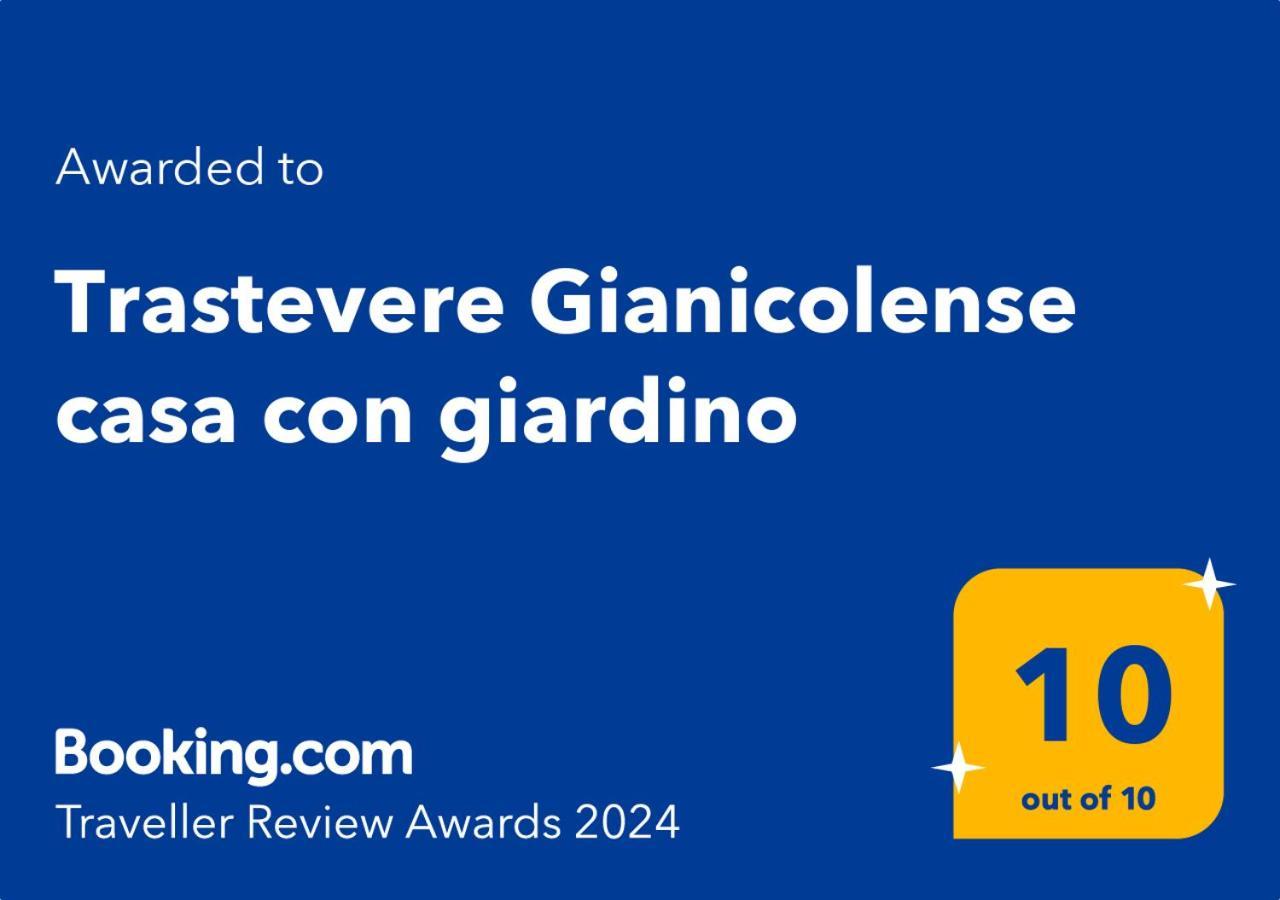 Trastevere Gianicolense Casa Con Giardino Rome Luaran gambar
